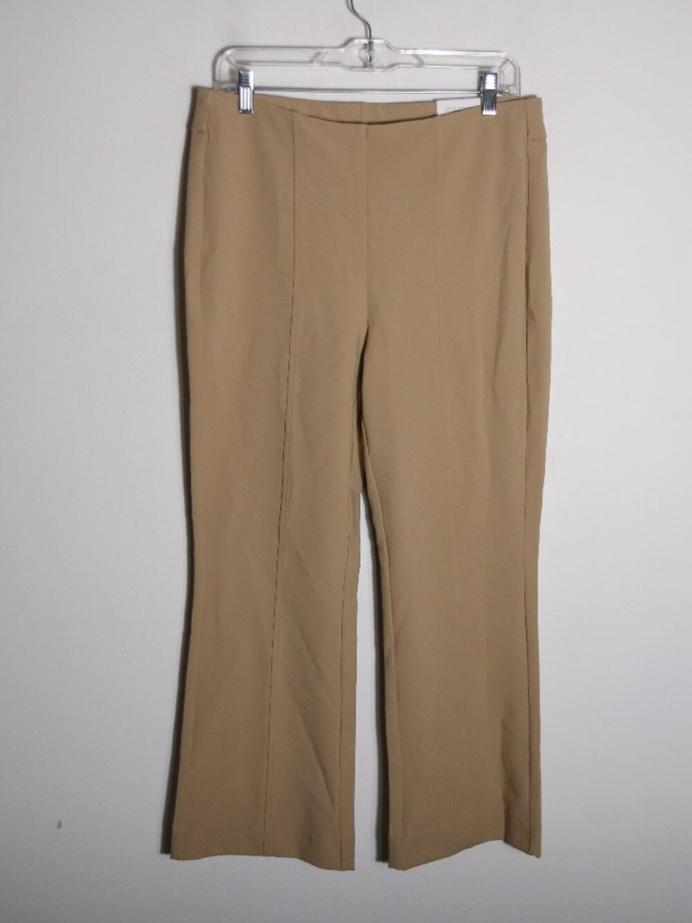 Chicos NEW So‎ Slimming Juliet Kick Flare Crop Basic Ponte Pant Wild Truffle 1 8